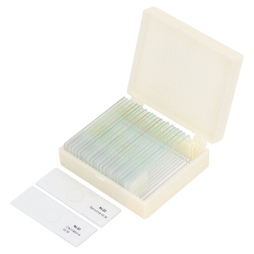 25PCS Microscope Slides Optical Glass Transparent for Algae Cell