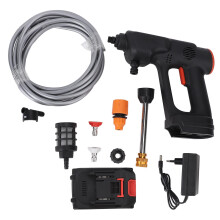 (EU Plug) Cordless Pressure Washer 900PSI 8.888Ah 6 in 1 Nozzle US Plug