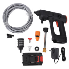 (US Plug) Cordless Pressure Washer 900PSI 2.4GPM 6 in 1 Nozzle 2x8888mAh