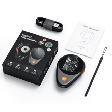 (Black) Tragbares Elektronisches Mikroskop 2 Zoll IPS 500X 8 LEDs