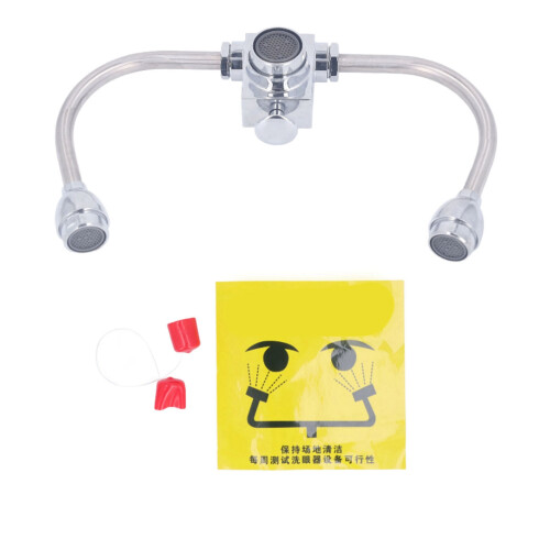 Faucet Mounted Eyewash Station Dual Use Emergency Eye Flush Kit 1