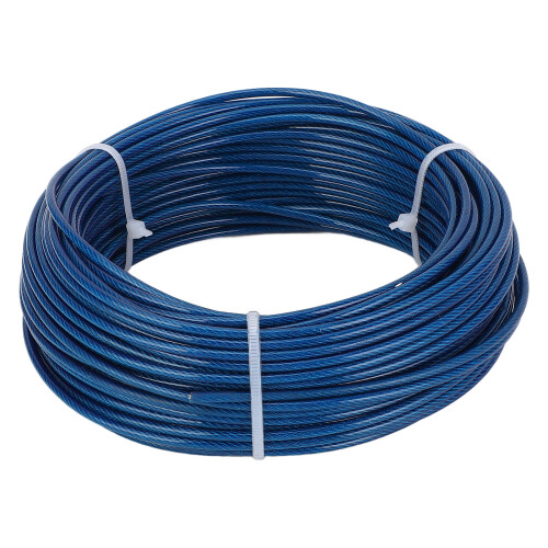 100ft Blaues Stahl-Drahtseil Spanner 3mm 1
