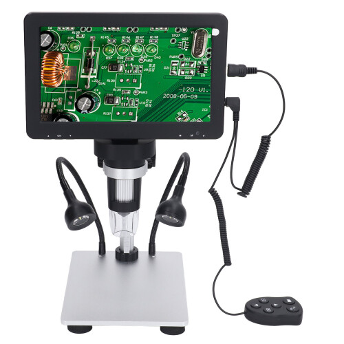 7 Inch Digital Microscope HD 1200x 12MP Soldering Repair 2