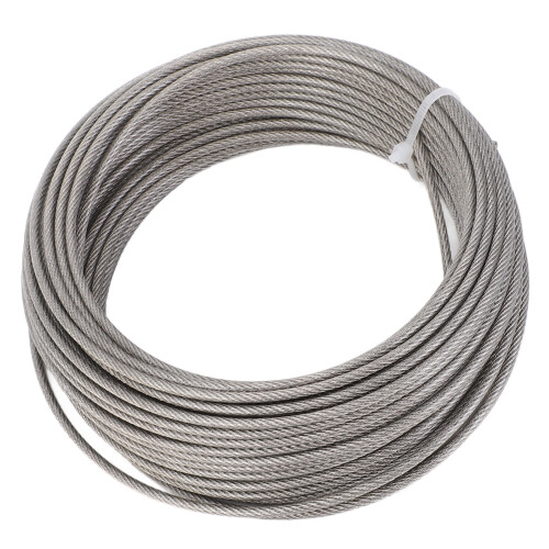 Stahldraht-Kabelkit 165ft 3mm Kunststoffummantelt für Garten 2