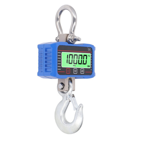 Electronic Crane Scale 1000kg 2000lb LCD Heavy Duty Remote 1