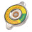 (Yellow Middle) Dieseltankdeckel Aluminium rot groß 4