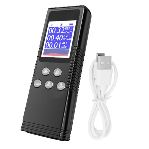 (Grey Black) Digitaler Geigerzähler β γ X-Ray Strahlungsmessgerät