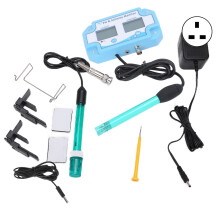 (UK Plug 220V-240V) PH-2987 3-in-1 PH Salinity TEMP Meter for Fish Tank