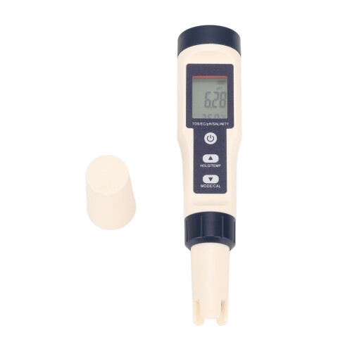 5-in-1 Digitaler Wasserqualitätstester PH/Salinität 2