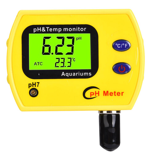 (220V EU Plug) 2-in-1 Portable High Precision Temp PH Tester Meter 220V 2