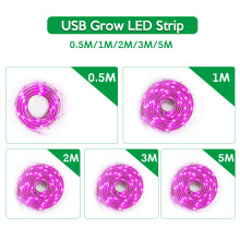 LED-Wachstumslicht Vollspektrum USB Strip 2835 SMD DC5V für Pflanzen