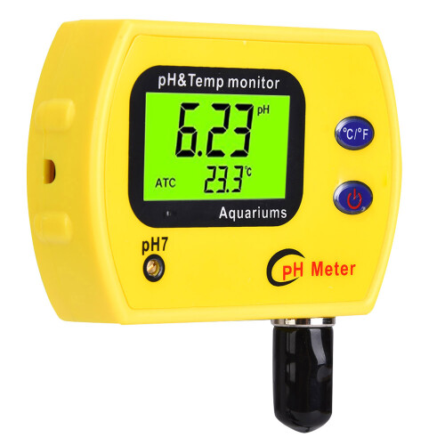 (220V EU Plug) 2-in-1 Portable High Precision Temp PH Tester Meter 220V 1
