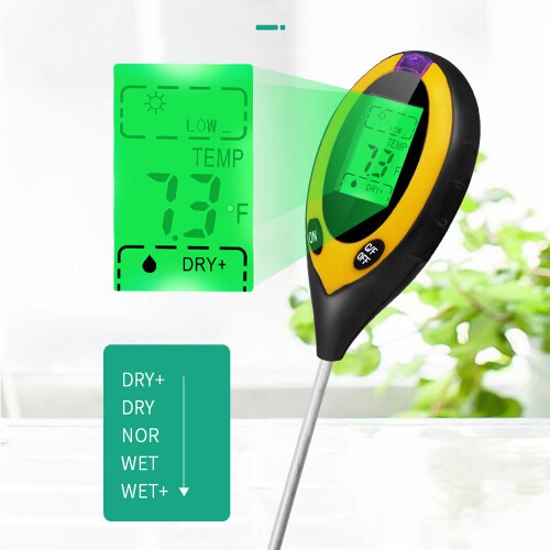 4-in-1 Digitaler Bodenanalysator pH Feuchtigkeit Temperatur 2