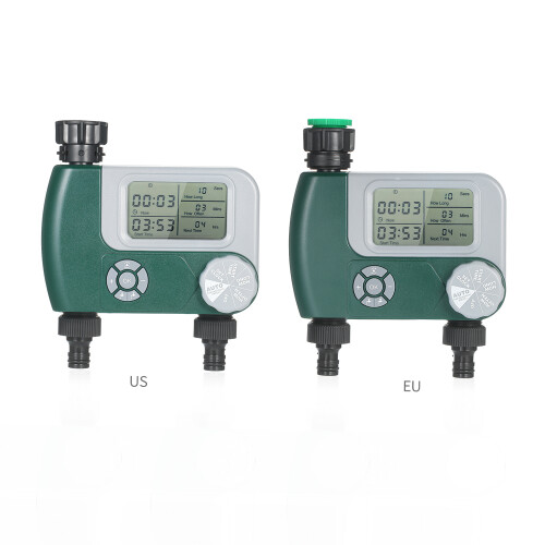 Programmierbarer digitaler Wasserhahn-Timer 2-Ausgang Outdoor Batterie 2