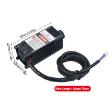 Lasergravurmodul 2Pin 450nm 500mW 12V Blauviolett Fokus