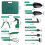 10tlg. Edelstahl-Gartengeräte-Set mit Organizer 2