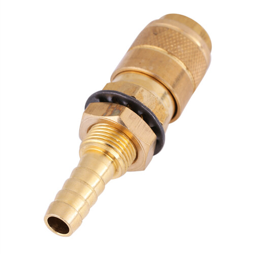 Water Cooled Gas Adapter Quick Connector MIG TIG Torch (Brass) 2