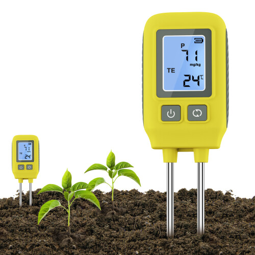 4in1 Bodenprüfer NPK Temp Digital Edelstahlsonde 2