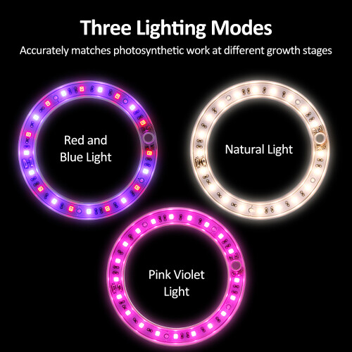 LED-Wachstumslicht Vollspektrum 20 LEDs 5 Stufen USB Timer 2