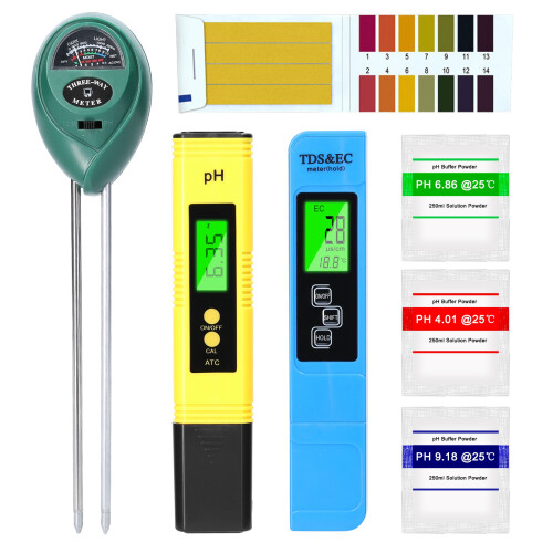 Professioneller PH/TDS/EC-Bodenfeuchte-Sonnensensor