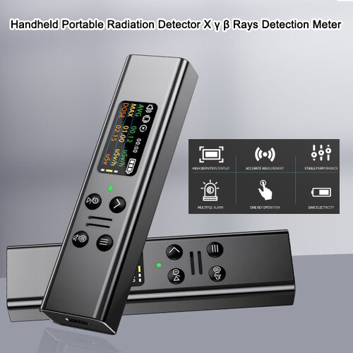 Handheld Radiation Meter X/γ/β 0.96in TFT Sound