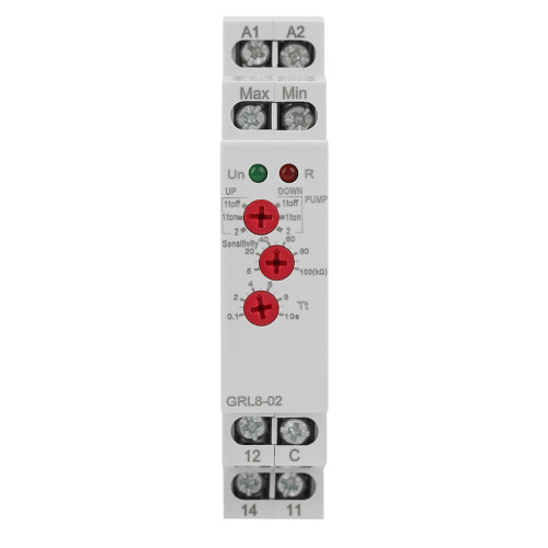 GRL8-02 Liquid Level Control Relay 10A 24V-240V AC/DC