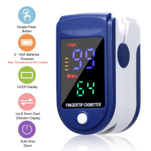 Fingertip-Pulsoximeter SpO2-Monitor mit OLED & Lanyard