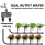 Zweiausgang LCD-Gartenbewässerungscontroller Auto-Wassertimer 3