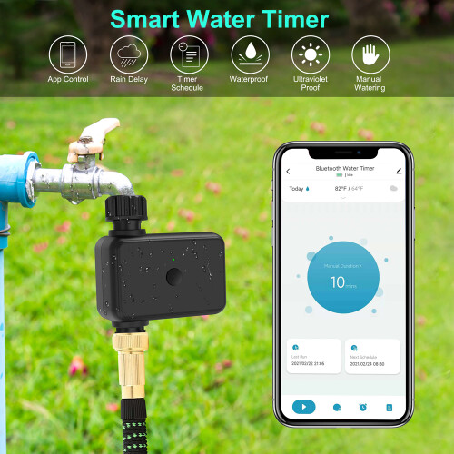 Tuya WLAN Bewässerungstimer mit Regensensor 2