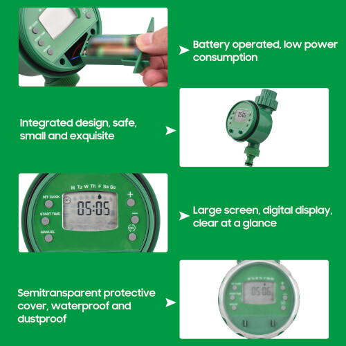 Lepmerk Digitaler Bewässerungstimer Batterie Garten 1