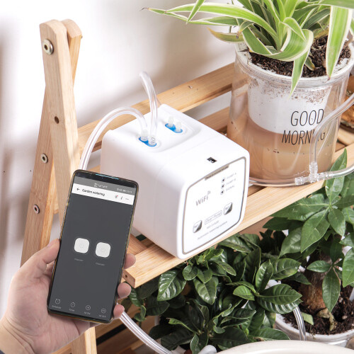 WIFI Smart Watering Device Double Pump Timed Drip APP Control 2