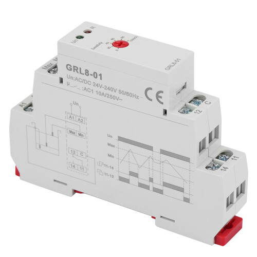 GRL8-01 Liquid Level Control Relay 10A 24V-240V AC/DC 2