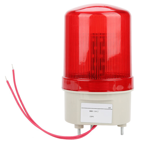 Rote LED-Warnleuchte mit akustooptischem Alarm 2