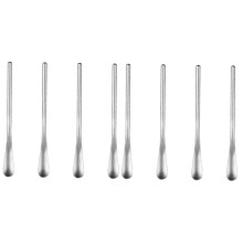 Cocktail Mixing Spoons 8-Piece Set Stainless Steel Ice Scoop Cream Color For Bar And Home Use