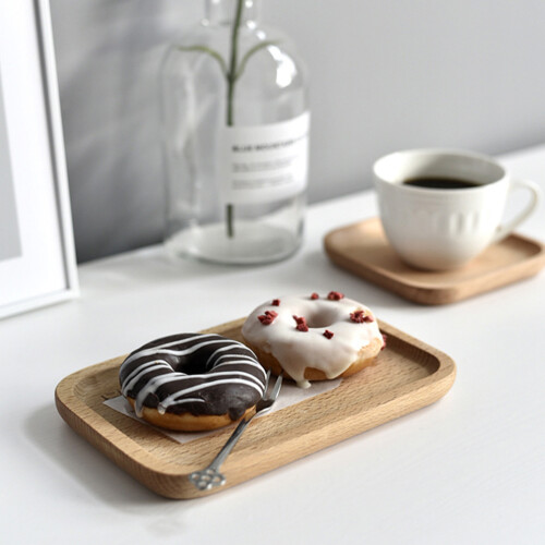 Dinner Teller Holz Tablett Dessertteller Japanischer 1