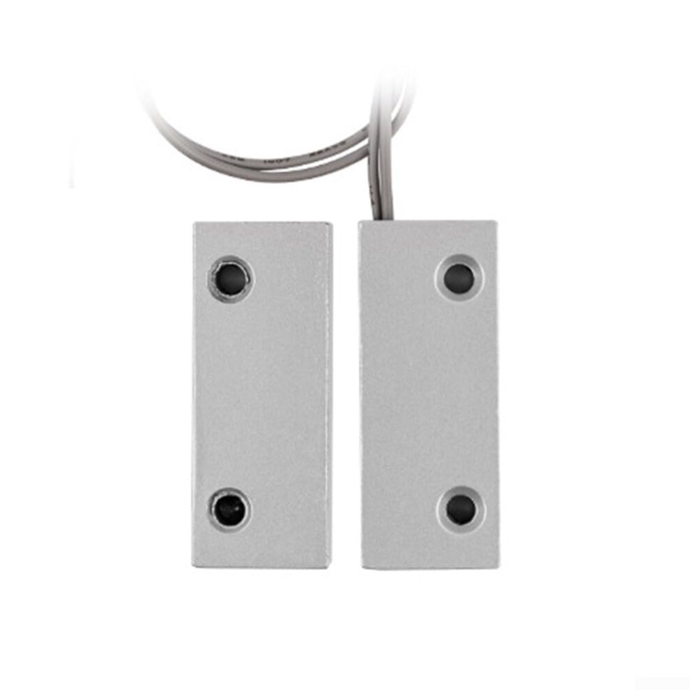 Hc52 Magnetic Reed Switch 2-Set Pack For Alarm Security Rolling Garage Door Silver Gray Zinc Alloy Housing 9393856528943