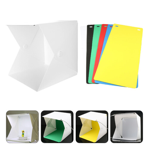 Set Led Studio Mini Pieghevole con Doppia Striscia e 6 1