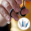4pcs stainless steel scissors with finger rest for 8