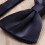 Men'S Polyester Silk Solid Bow Tie For Wedding Groom Party Navy Blue 11