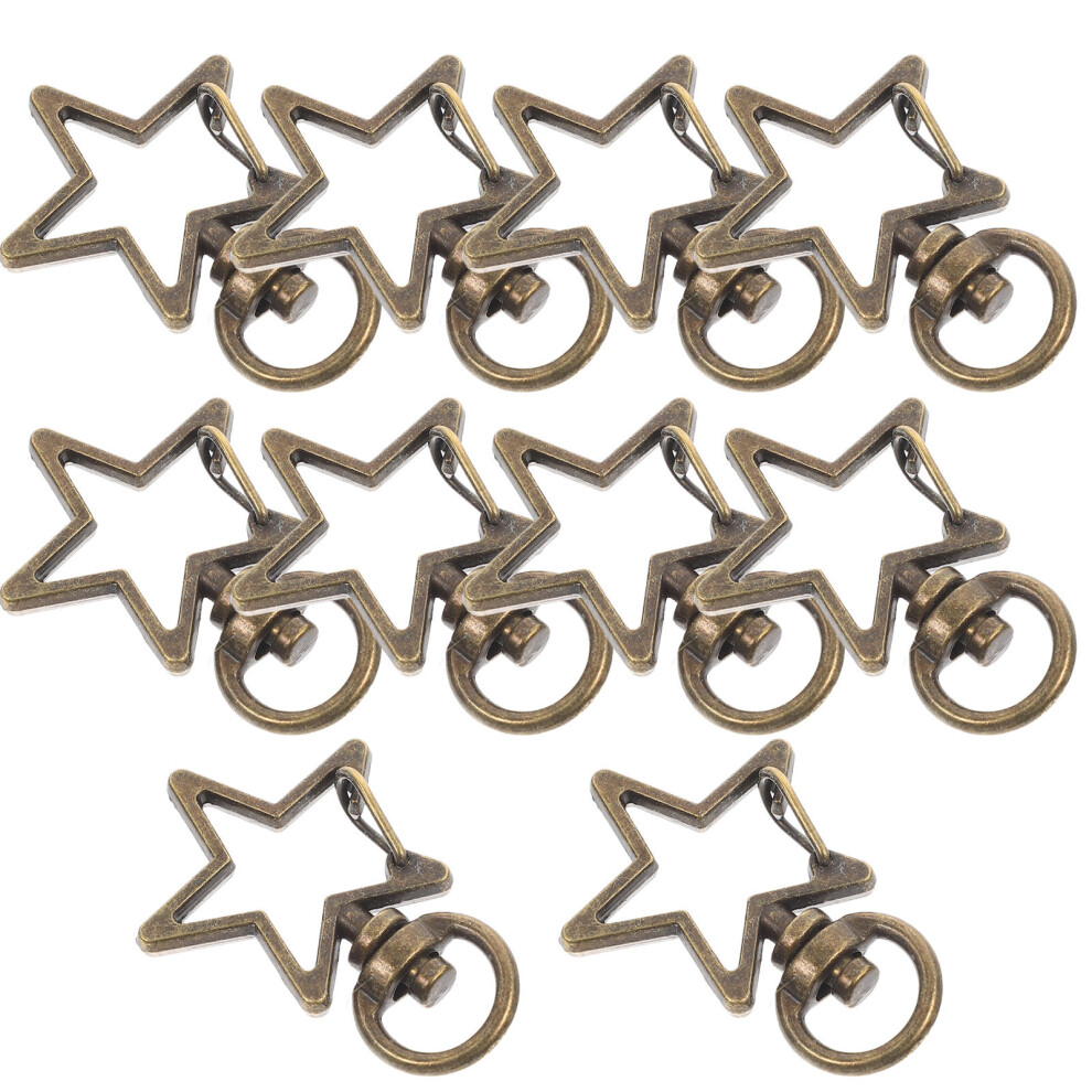 10 Stuks Veerhendel Sleutelhanger Clip Hangsluiting Diy Accessoires-image