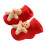 Babysocken, rot, Weihnachten, gestrickt, warm, 11