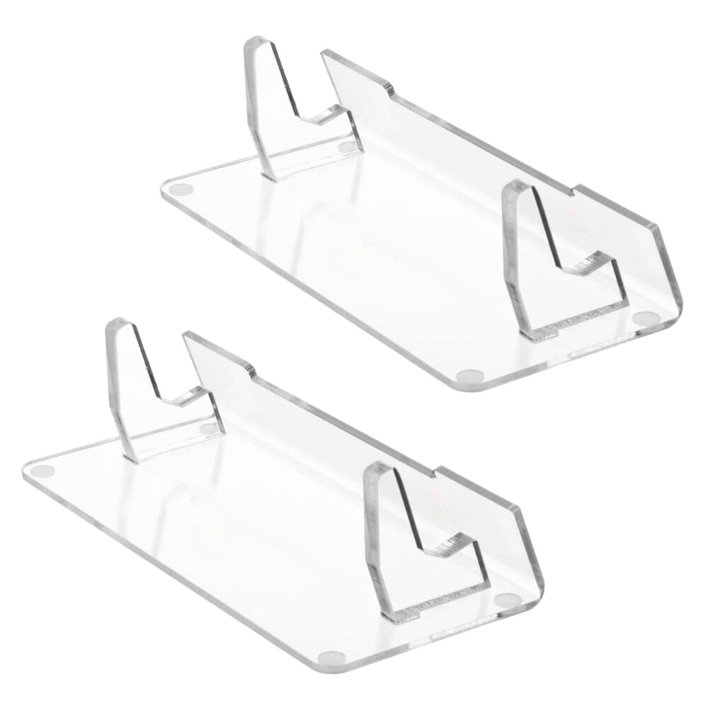 2Pcs Clear Acrylic Display Stand Game Console Holder Video Game 7704000047135