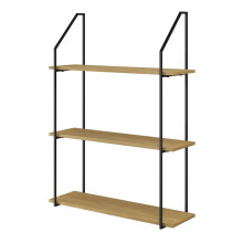 (Wild Oak) Modern Industrial Wall Shelf 80cm