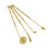 Brass Incenses Making Kits 4Pieces DIY Spoon Tool Set 1