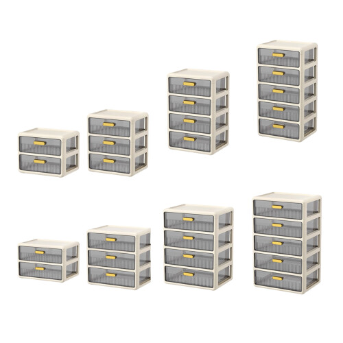 Easy Access Desktop Drawer Storage Cabinet Home Accessory-XL 3 2
