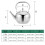 Practical Drink Dispensers Cold Kettles-1500ML split lid teapot 4
