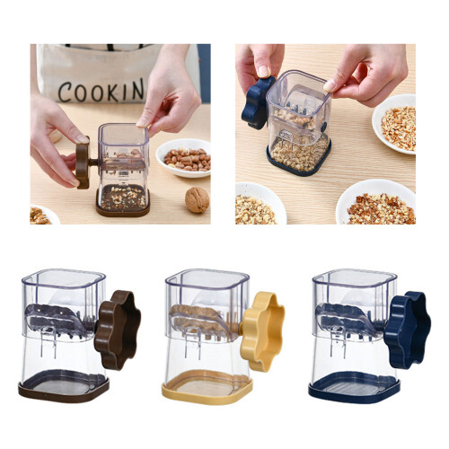 Convenient Nut Grinder Manual Walnuts and Chocolate-Yellow 2