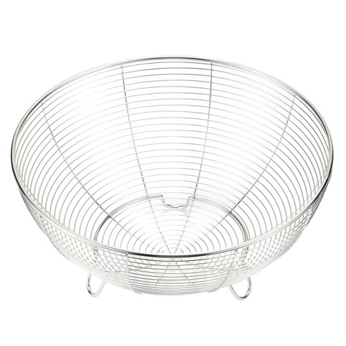 2Pcs Functional Stainless Steel Wire Baskets for Produce-20 cm