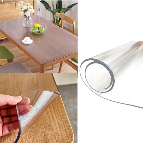 Frosted Clearly Table Protectors PVC Table Cover Desk-A C 2