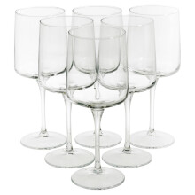 (Set of 6) Pasabahce Iconic 430cc Wine Glass Goblets